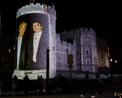 Four Arrested After Images of Trump and Jeffrey Epstein Displayed on Windsor Castle